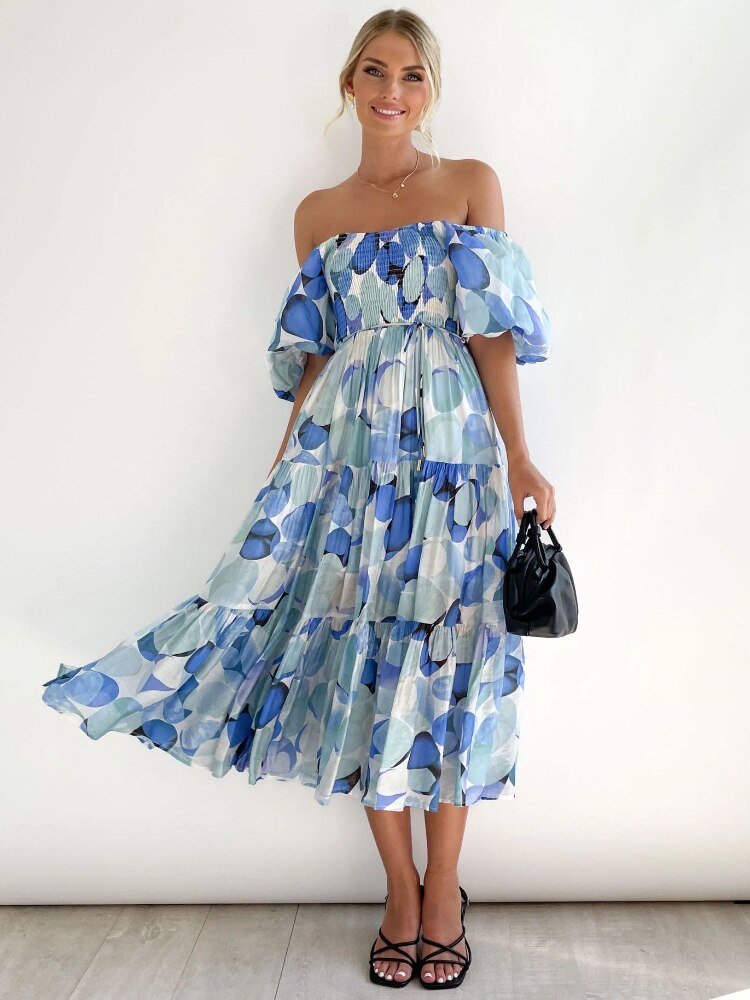 Summer Dress Woman 2023 Trendy New Printed Female Dress Spice Slim Backless Long Dresses Formal Occasion Dresses Woman Clothing - - DYAVOR®
