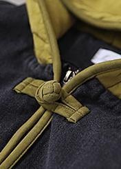 Style patchwork Fine Long coats design Chinese Button yellow hooded coats - - DYAVOR®