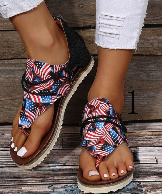 Stylish Leopard Print Faux Leather Beach Sandals Splicing Water Sandals - Sandals - DYAVOR®