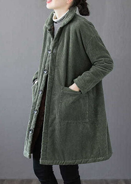 Stylish Pink Button Pockets Fine Cotton Filled Parka Winter - Down Jackets - DYAVOR®