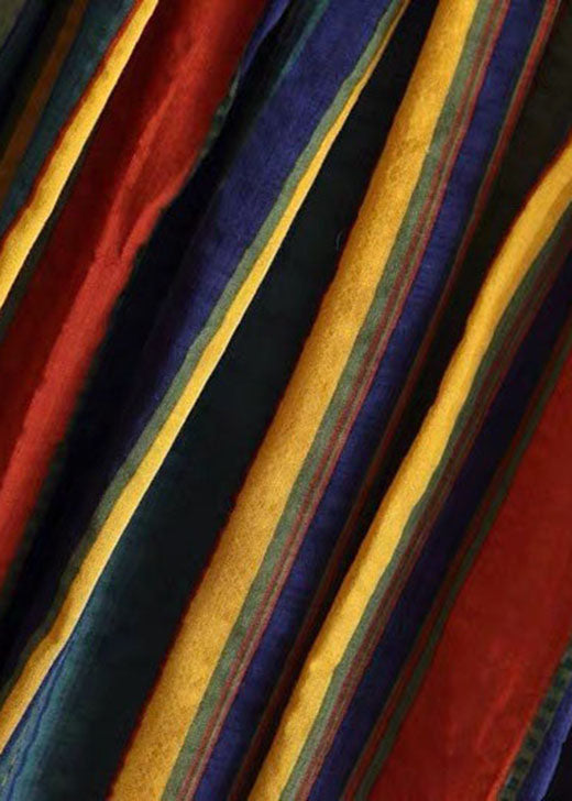 Unique Rainbow elastic waist Striped Skirt Spring - Skirts - DYAVOR®