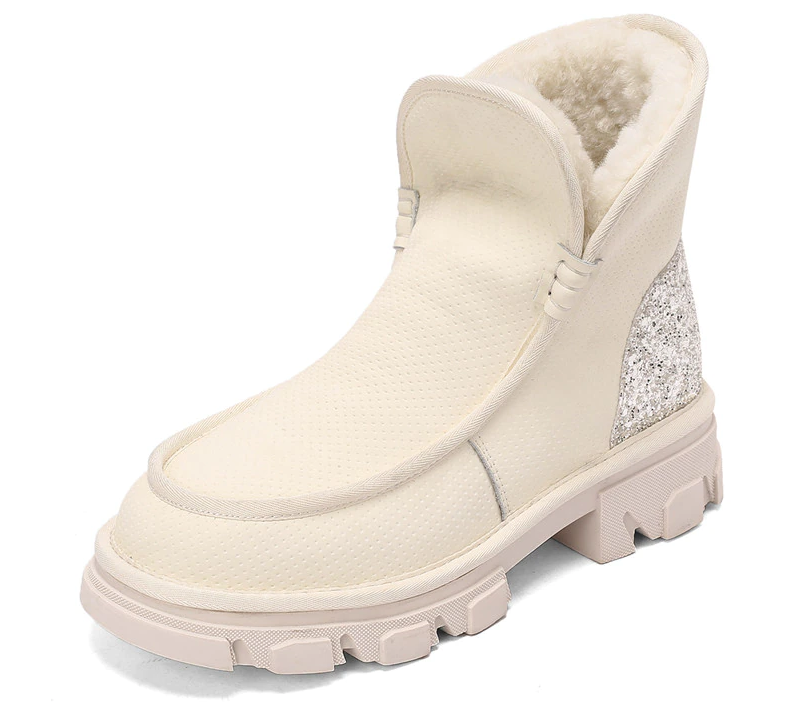 Valcin Women's Warm Wool Ankle Black Booties - Booties - DYAVOR®