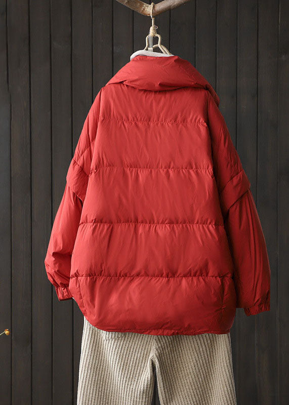 Vintage Black Cinched Duck Down Coat Winter - Down Jackets - DYAVOR®