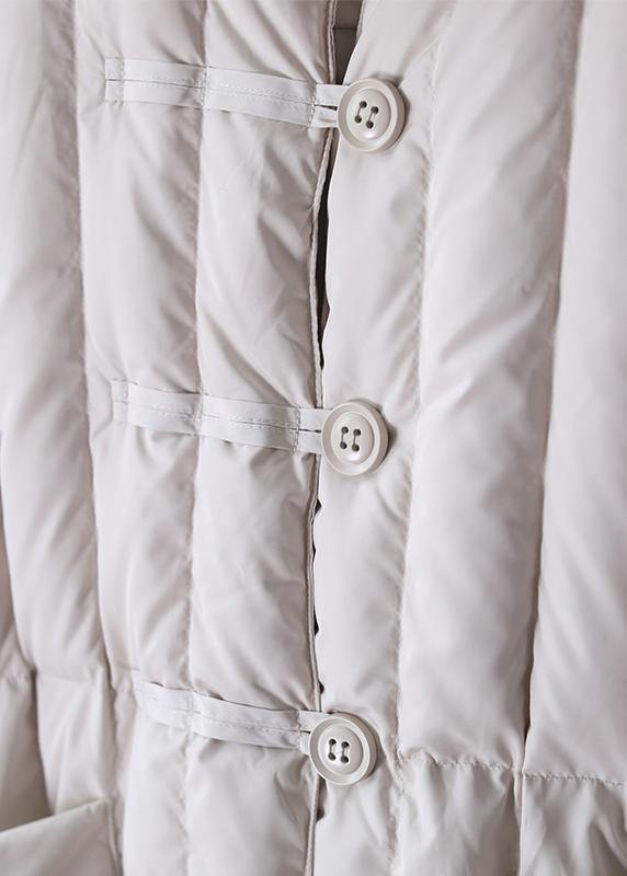 Warm black coat Loose fitting winter jacket hooded Large pockets New winter outwear - - DYAVOR®