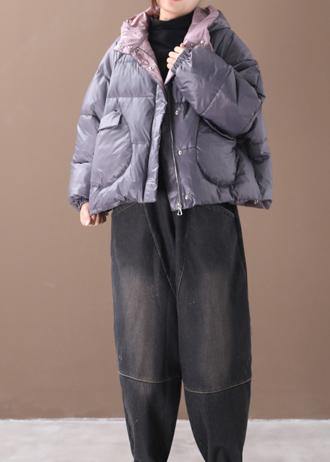 Warm gray Parkas plus size warm winter hooded thick coat - - DYAVOR®
