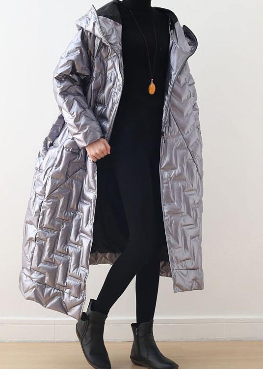 Warm green glossy down coat winter plus size hoodedwomens parka thick Elegant Jackets - - DYAVOR®