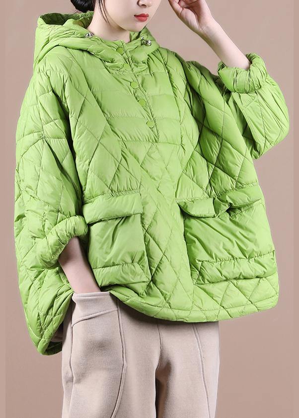 women plus size clothing down jacket hooded red pockets goose Down jacket - - DYAVOR®