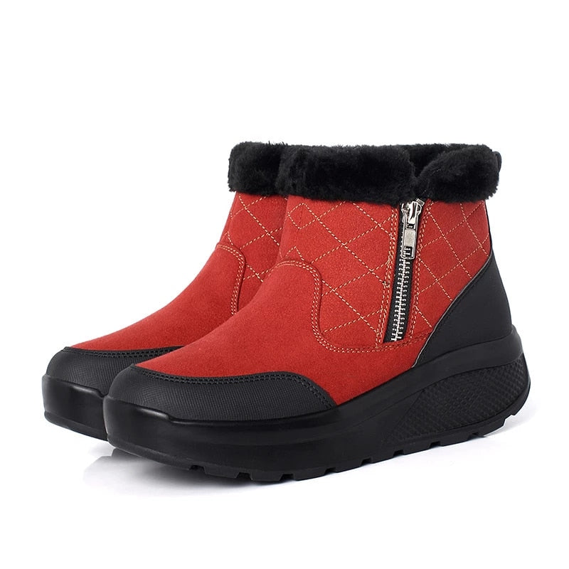 Groovywish Women Orthopedic Snow Ankle Boots Fur Warm Shoes - - DYAVOR®