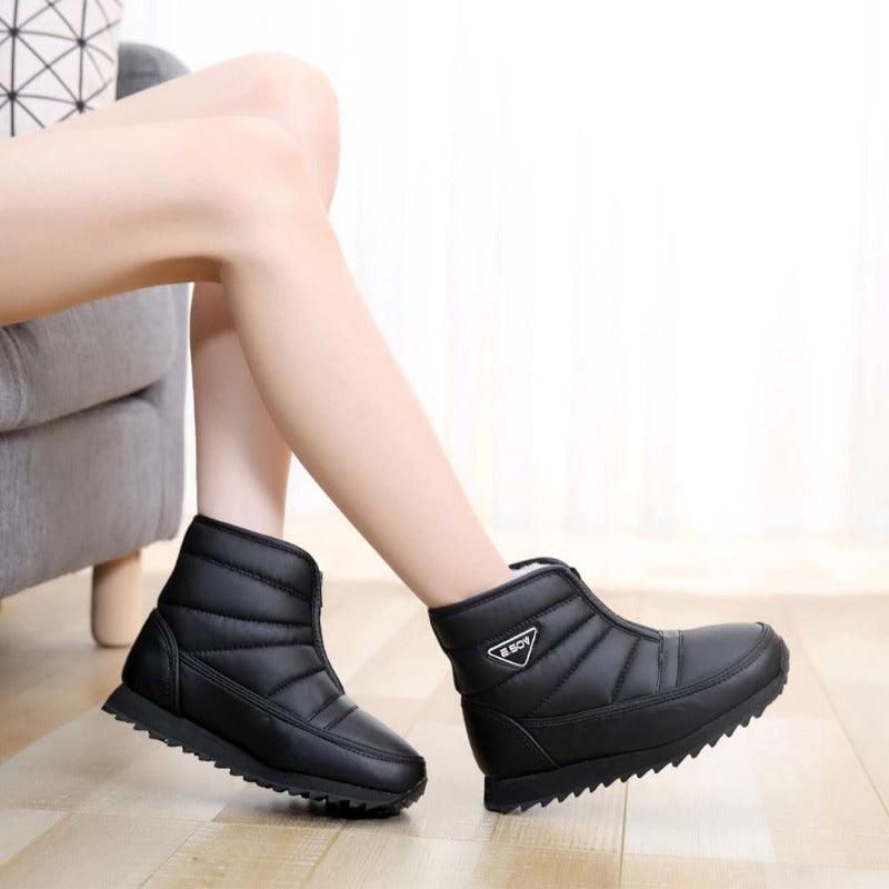Groovywish Women Zipper Orthopedic Shoes Plush Snow Ankle Boots - - DYAVOR®