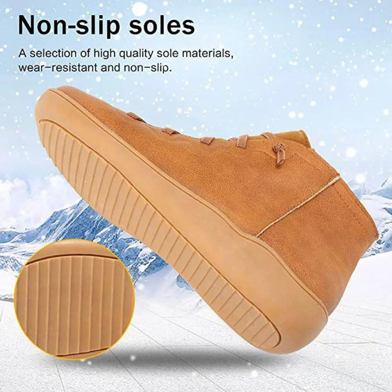 Groovywish Women Leather Waterproof Orthopedic Vintage Boots - - DYAVOR®