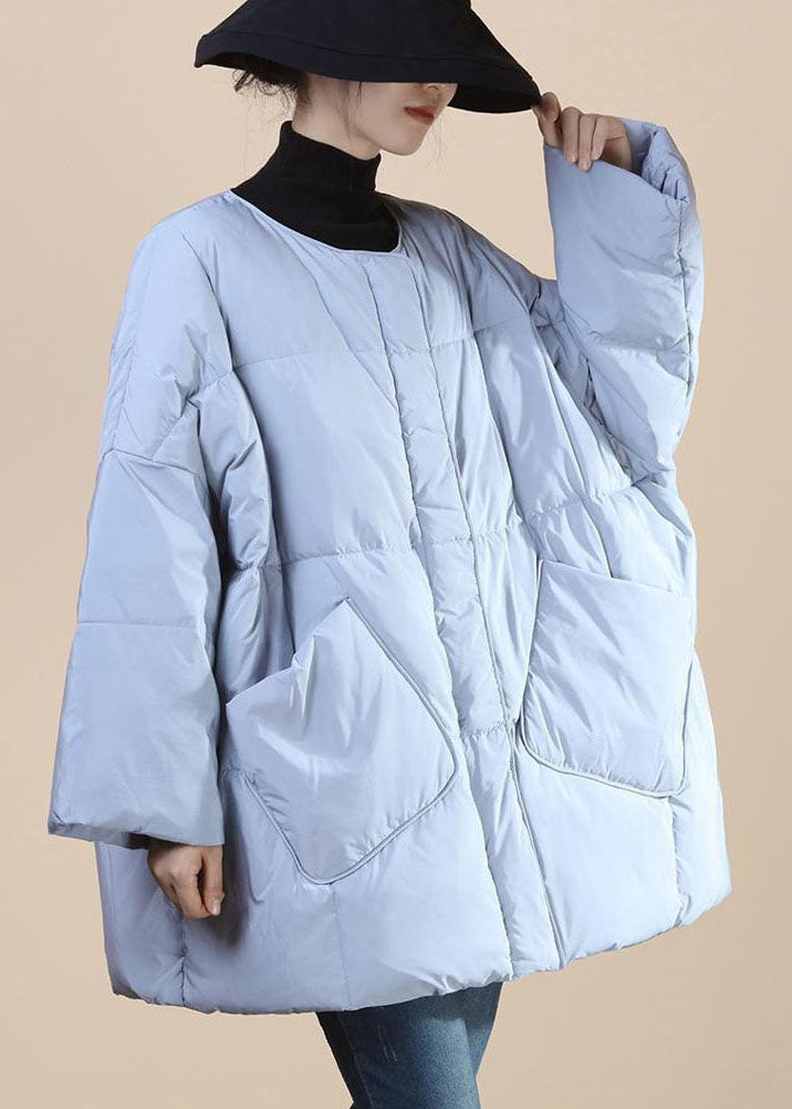 Women Baby blue fashion Thick Pockets Winter Duck Down Winter Coats - Down Jackets - DYAVOR®