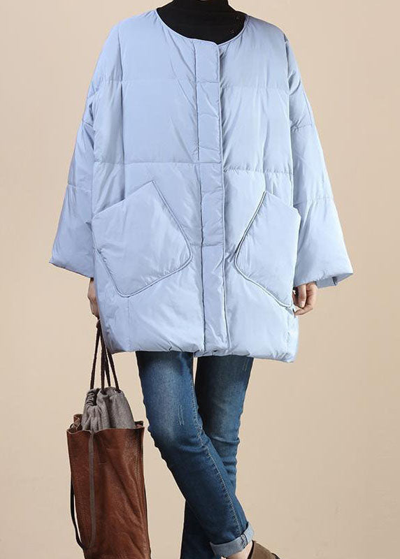 Women Baby blue fashion Thick Pockets Winter Duck Down Winter Coats - Down Jackets - DYAVOR®