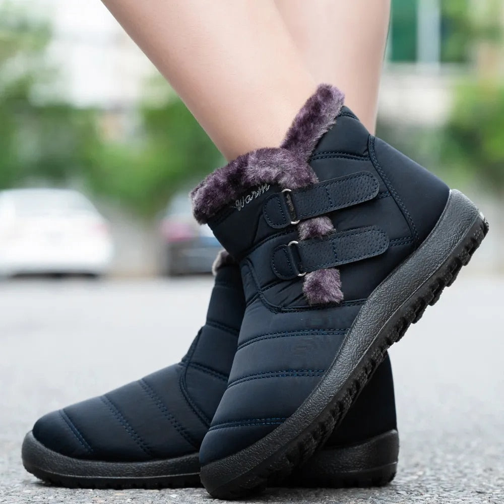 GRW Orthopedic Boots For Women Waterproof Non-Slip Soles Warm Fur Plush Winter Boots - - DYAVOR®