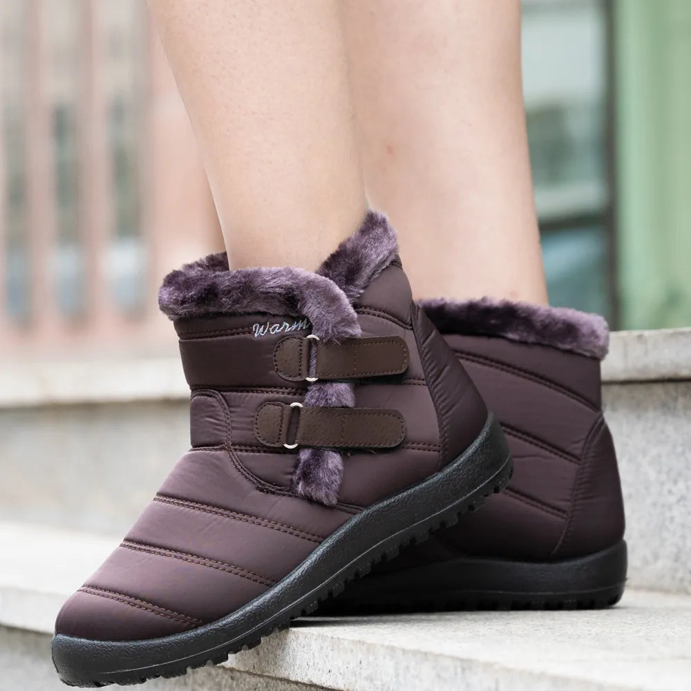 GRW Orthopedic Boots For Women Waterproof Non-Slip Soles Warm Fur Plush Winter Boots - - DYAVOR®
