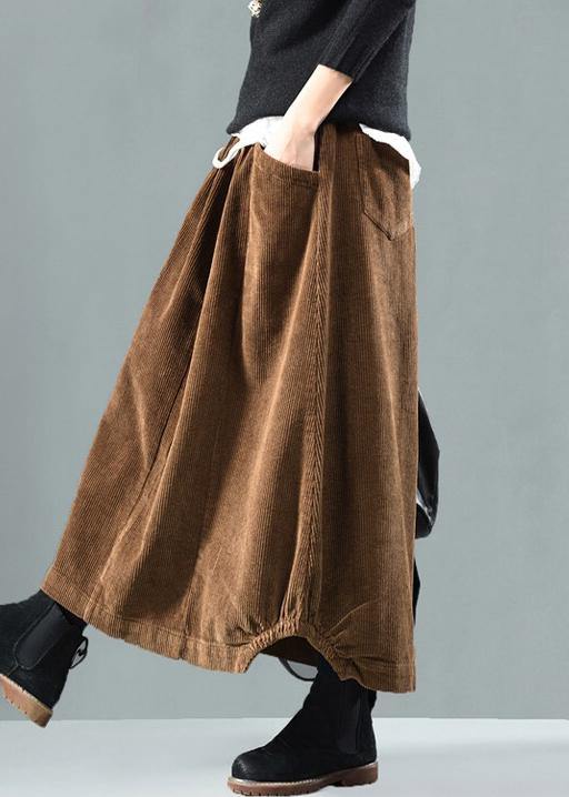 Women Elastic Waist Pockets Spring Wardrobes Tutorials Blue Skirt - Skirts - DYAVOR®
