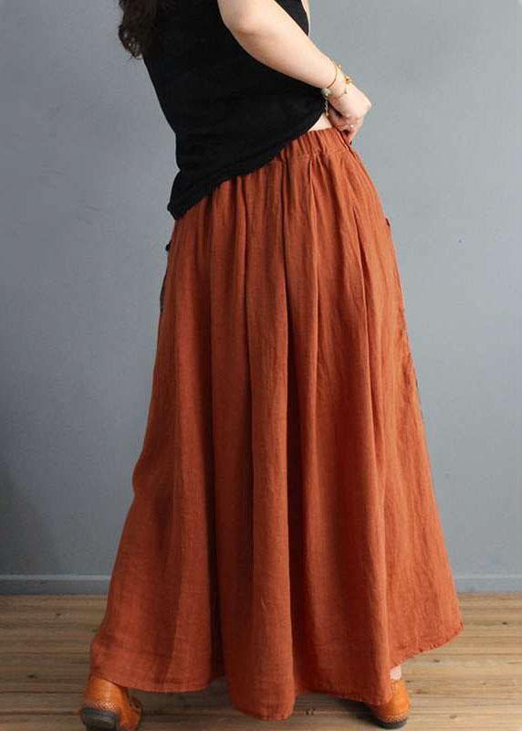 Women Plaid Patchwork Elastic Waist Swing Skirt With Pocket - Skirts - DYAVOR®