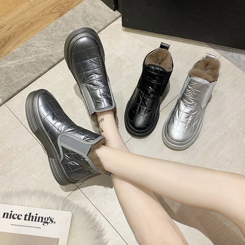 Groovywish Women Orthopedic Casual Fur Ankle Boots Winter Shoes -  - DYAVOR®