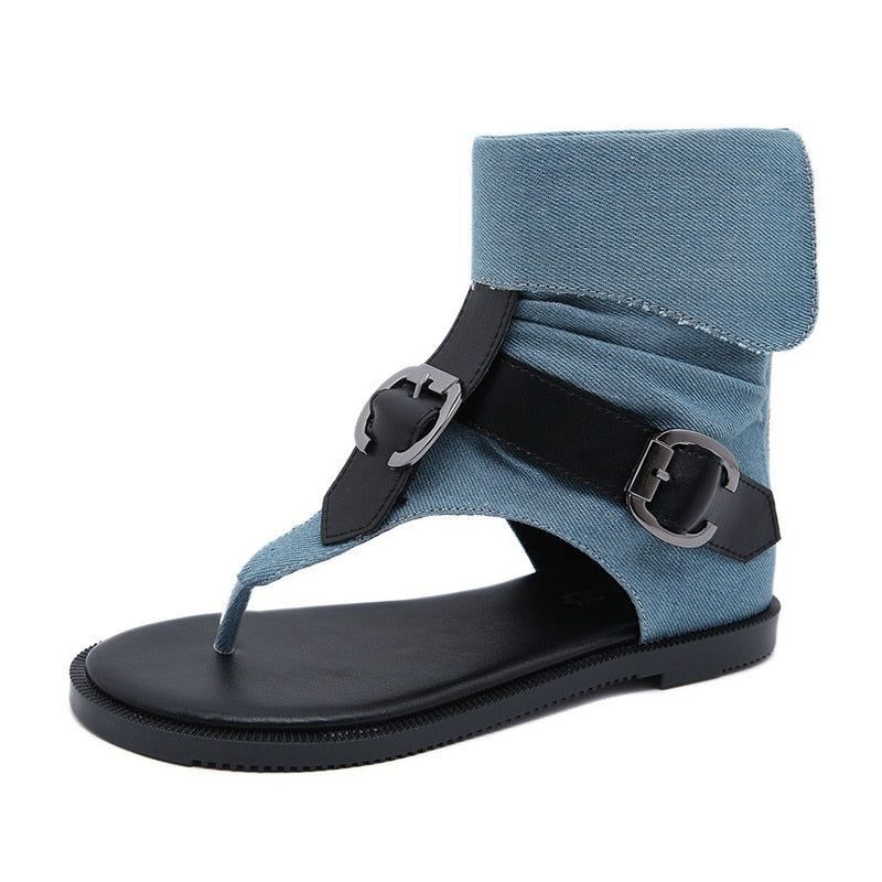 Women's Casual Shoes GCSF0552 Fashion Buckle Flat Sandal Rome Style - Casual Shoes - DYAVOR®