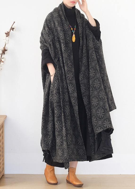 boutique plus size clothing Jackets & Coats cloak women coats asymmetric wild wool coat - Trench coats - DYAVOR®