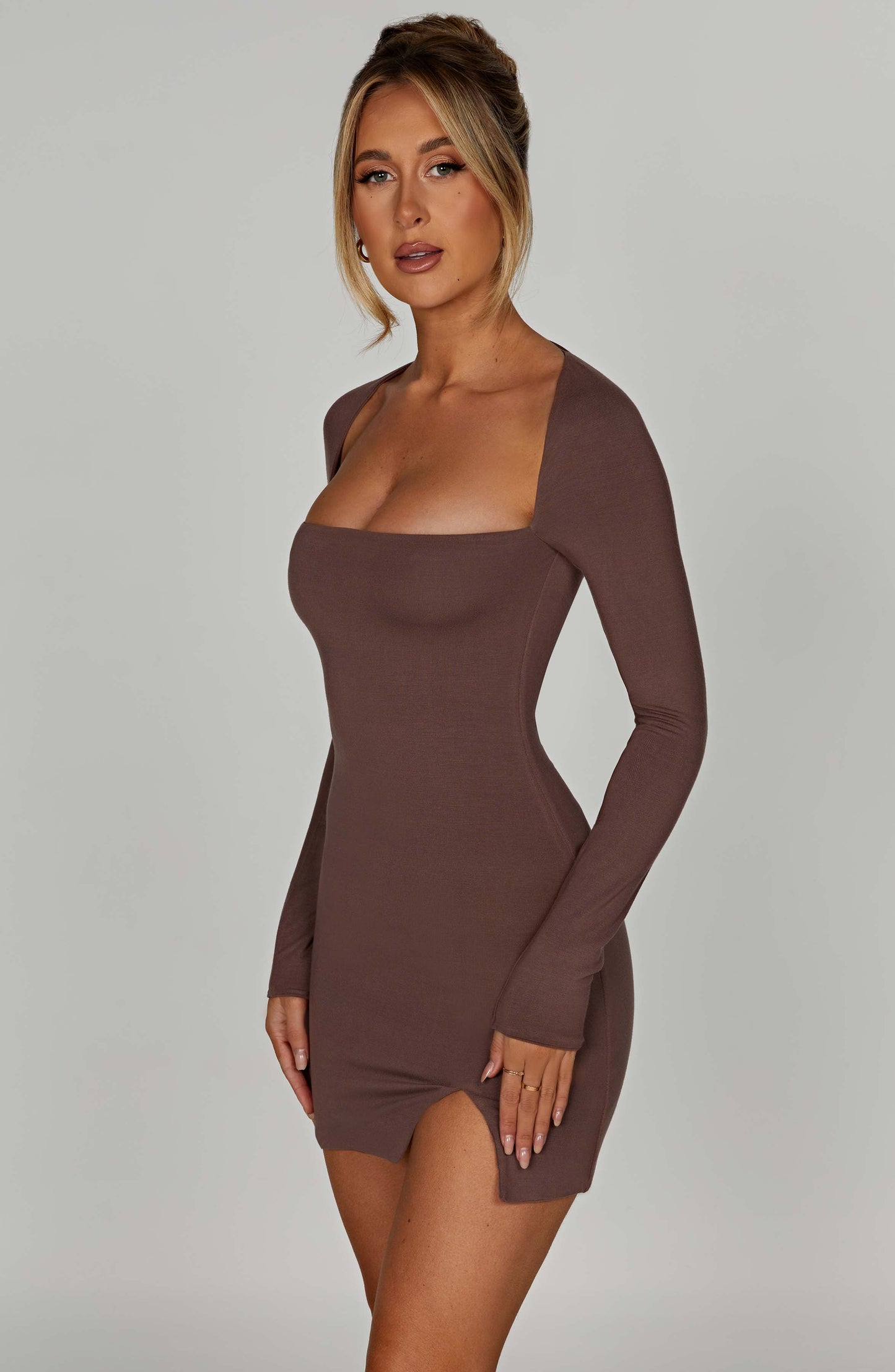 Brylee Mini Dress - Chocolate - Dress - DYAVOR®