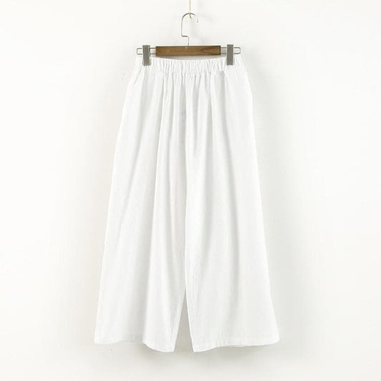 3/4 Length Cotton Linen Pants  | Zen -  - DYAVOR®