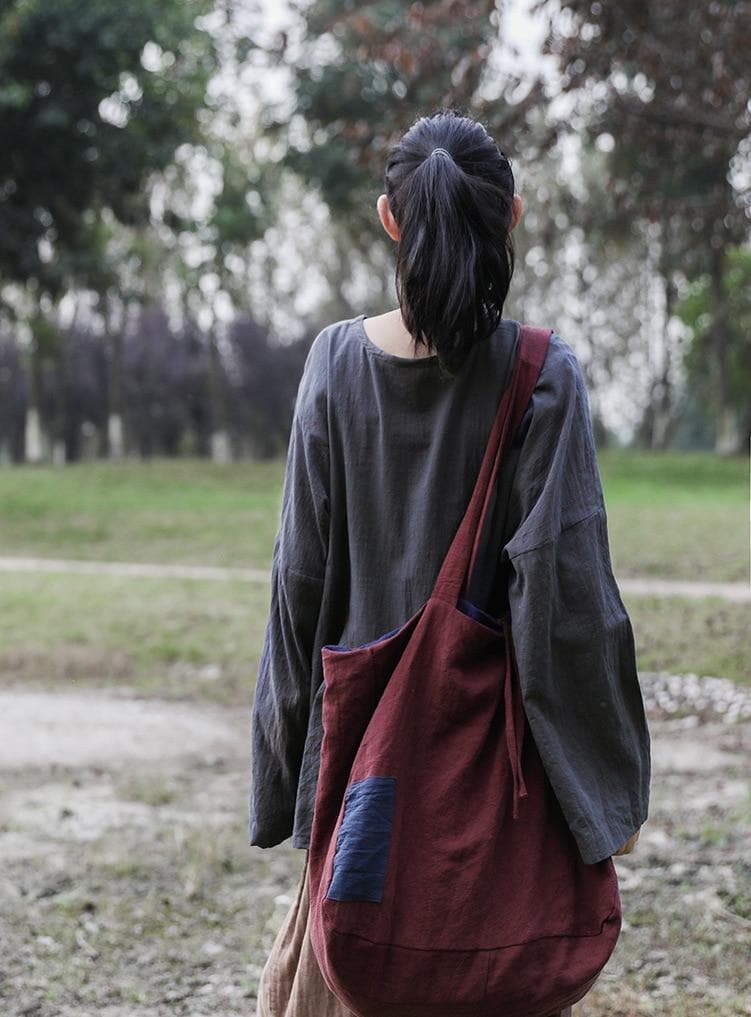 Asymmetrical Linen Shirt | Lotus -  - DYAVOR®