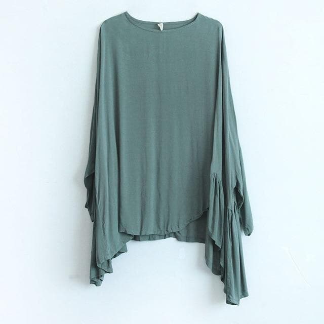 Batwing Sleeves Oversized Top | Lotus - - DYAVOR®