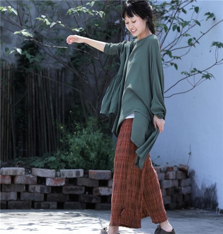 Batwing Sleeves Oversized Top | Lotus - - DYAVOR®