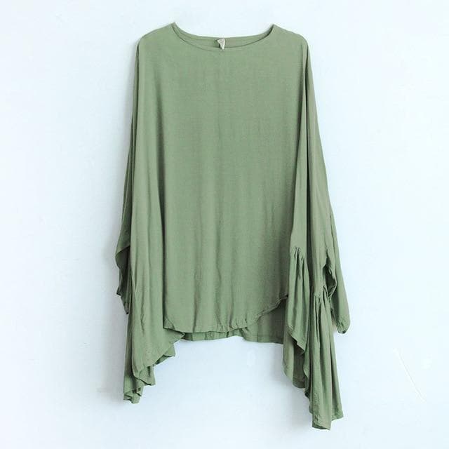 Batwing Sleeves Oversized Top | Lotus - - DYAVOR®