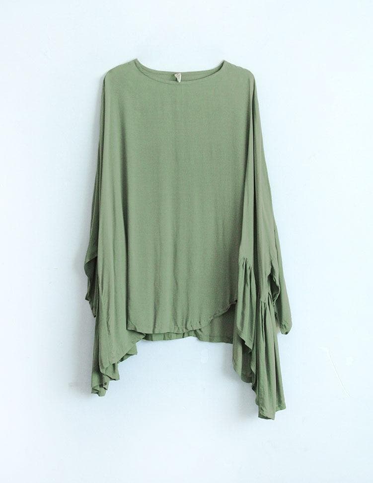 Batwing Sleeves Oversized Top | Lotus - - DYAVOR®