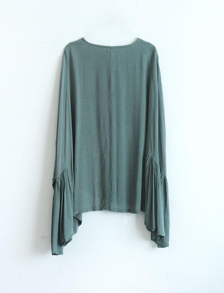 Batwing Sleeves Oversized Top | Lotus -  - DYAVOR®