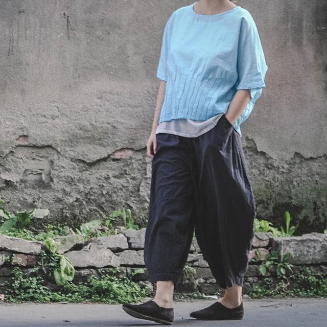 Casual Zen Linen Pants | Lotus - - DYAVOR®