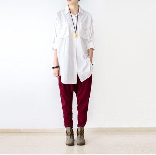 Loose Linen Trousers - - DYAVOR®