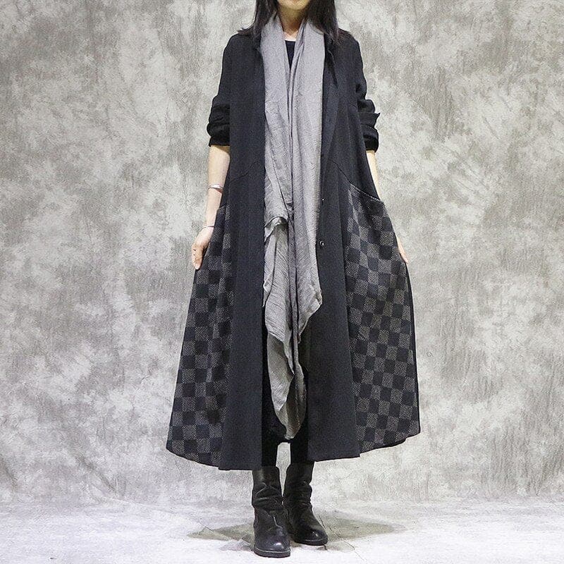 Lightweight Geometric Trench Coat | Nirvana - Cardigans - DYAVOR®