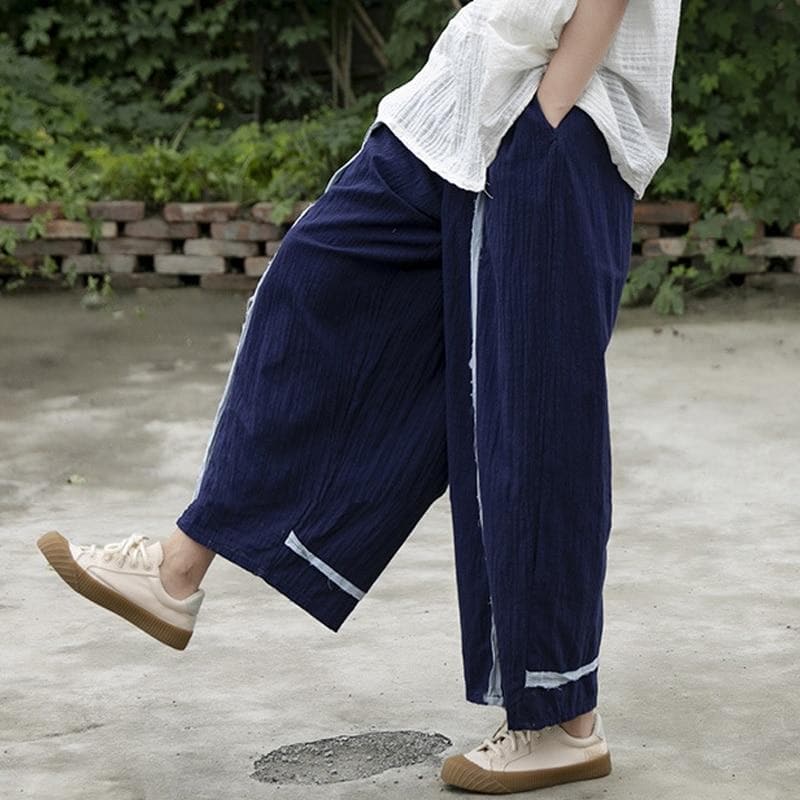 Casual Wide Leg Linen Pants | Lotus - - DYAVOR®
