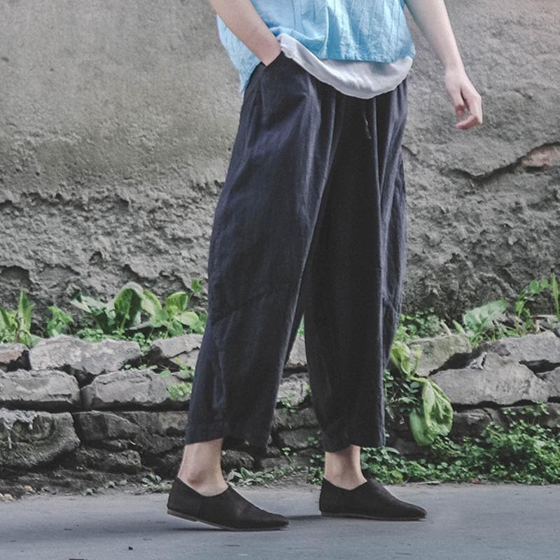 Casual Zen Linen Pants | Lotus - - DYAVOR®