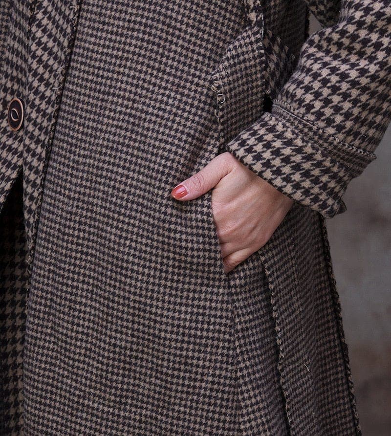 Asya Large Collar Plaid Trench Coat | Nirvana - Coats - DYAVOR®
