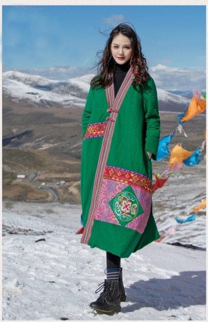 Artful Patchwork Long Trench Coat - Coats - DYAVOR®