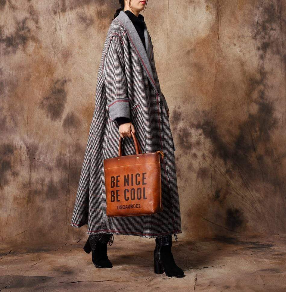 Vintage Chic Plaid Wool Coat - Coats - DYAVOR®