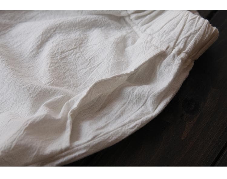 Cotton & Linen Pleated Pants | Zen - - DYAVOR®