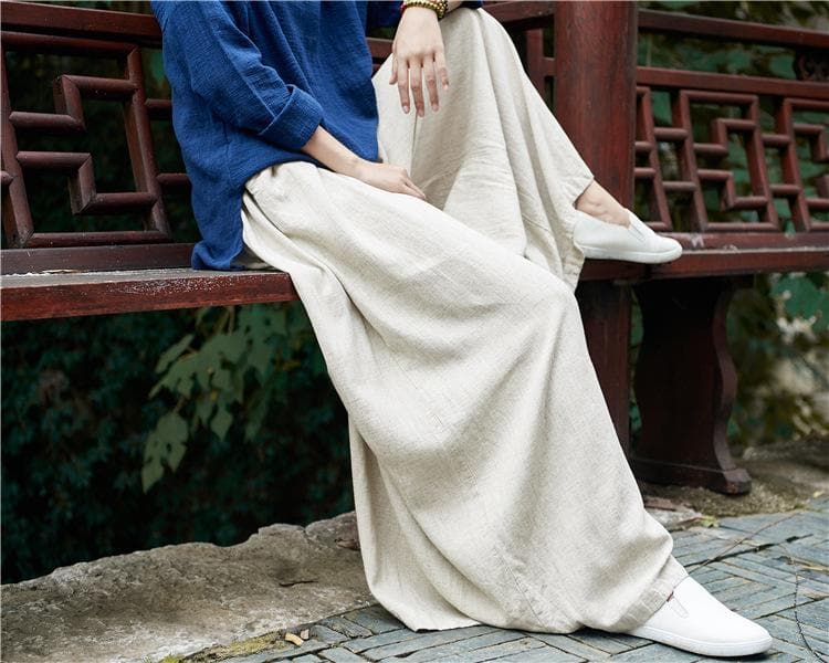 Flowy Pleated Palazzo Pants | Zen - - DYAVOR®