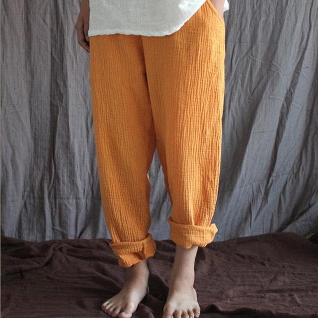 Cotton And Linen Pants | Zen - - DYAVOR®