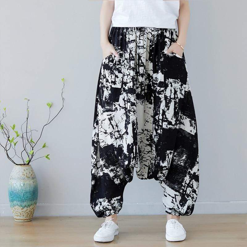 Abstract Art Inspired Harem Pants - Harem Pants - DYAVOR®