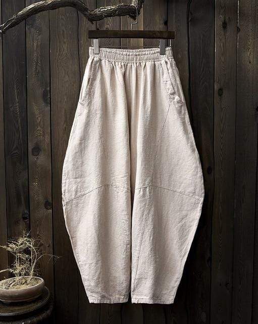 Wide Leg Linen Harem Pants | Zen - Harem Pants - DYAVOR®