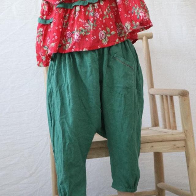 Cotton Linen Loose Harem Pants | Hippie - Harem Pants - DYAVOR®