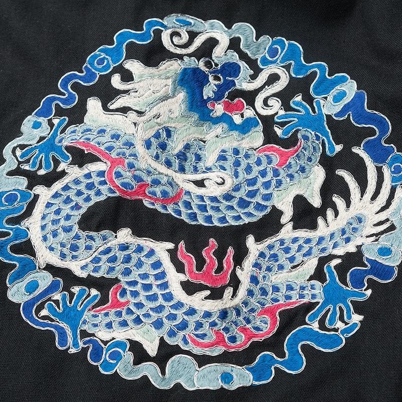 Dragon Embroidered Loose Harem Pants - Harem Pants - DYAVOR®