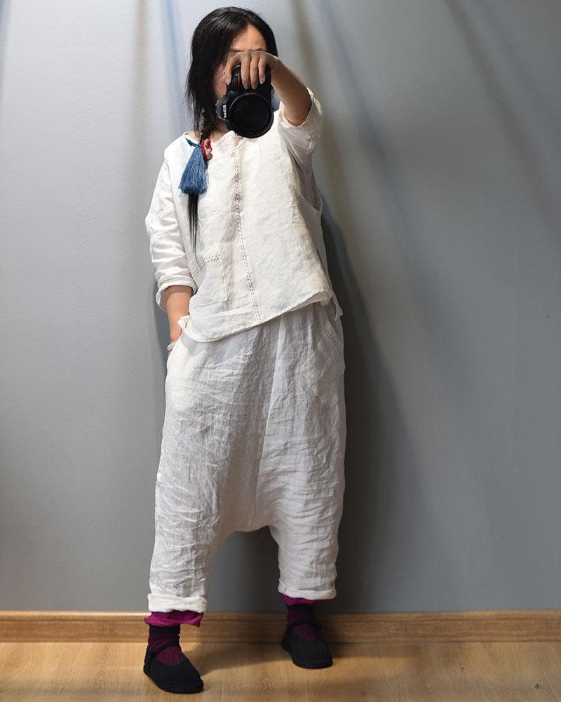 Oversized Drop Crotch Harem Pants | Hippie - Harem Pants - DYAVOR®