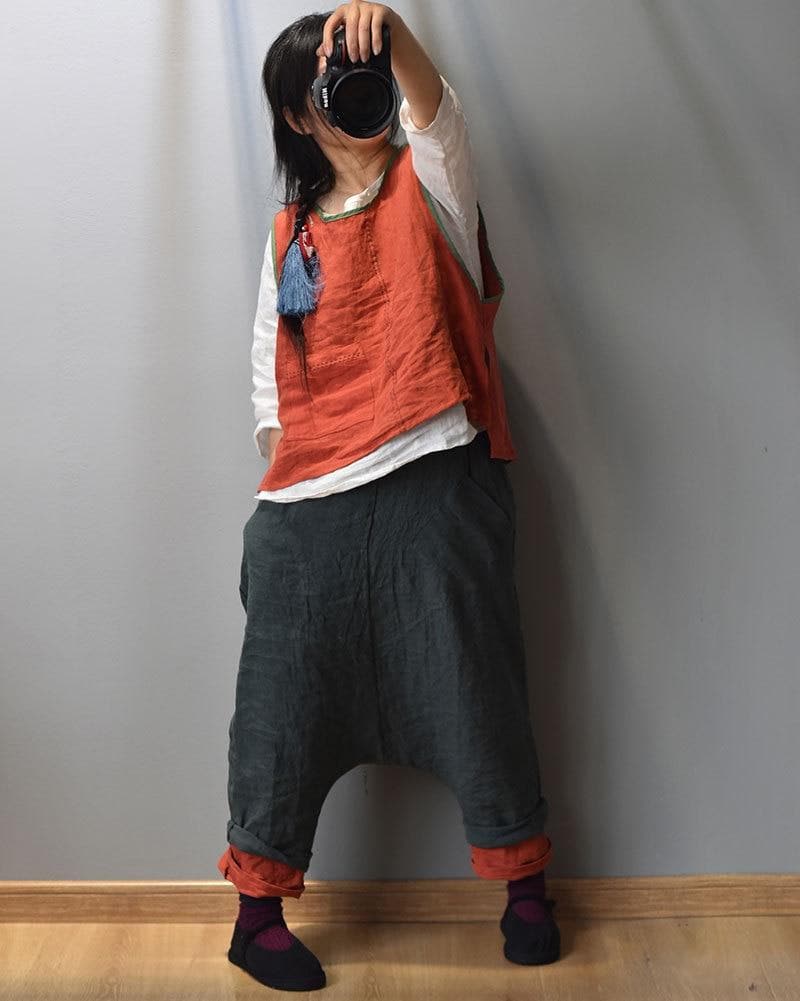 Oversized Drop Crotch Harem Pants | Hippie - Harem Pants - DYAVOR®