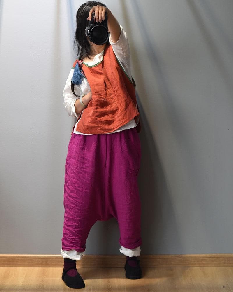 Oversized Drop Crotch Harem Pants | Hippie - Harem Pants - DYAVOR®