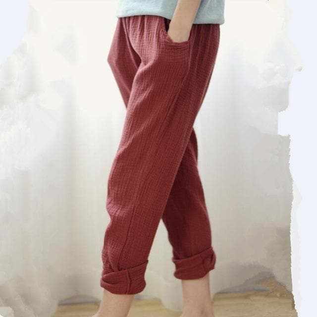 Cotton And Linen Pants | Zen - - DYAVOR®